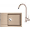 Set Franke G170 (dřez MRG 611-78 BB Pískový melír + baterie FP 9000.085 Pískový melír) 114.0587.968