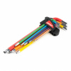 Imbusové kľúče HEX s guličkou extra dlhé imbusy sada 9 ks AMIO-04299