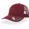 Atlantis Headwear Kšiltovka Rapper Suede Trucker, 5 panelová COT33019637099-burgundy UNI Burgundová