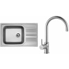 Set Sinks N55 (dřez Star 780 XXL 0,7 mm, matný + baterie Vitalia Chrom - lesklý)
