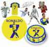 DIGITÁLNA TLAČ Opłatek na tort CRISTIANO RONALDO CR7 LOPTA + TEXT ZADARMO 3