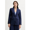 Sako s prímesou ľanu United Colors of Benetton 25BVDW036 tmavomodrá 40
