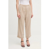 Nohavice Tommy Hilfiger béžová farba, široké, vysoký pás, WW0WW45589 40