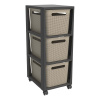 Rotho Brisen 3 x 16L antracit cappucino