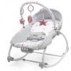 Dětské lehátko Baby Mix Multifunkční houpací lehátko pro miminko hvězdičky růžové (53427)