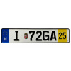Tabuľa do registračného rámčeka Maďarská