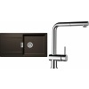 Set Schock S9-9 (dřez Mono D-100L Bronze + baterie Epos.120 Chrom)