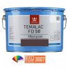 TIKKURILA® TEMALAC FD 50 Alkydová barva, 9 l, RAL Classic Odstín (barva): RAL 3007 - červenočerná