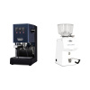 Gaggia Classic E24, blue + Ascaso H64, white