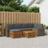 Rohová sofa sada s polštářem 7 pcs Přirozená a Anthracitová 3384608