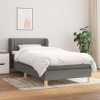 Box spring postel s matrací tmavě šedá 80 x 200 cm textil Šedá 3126918