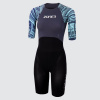 Zone3 Women's Kona-Target Short Sleeve Swim Skin / Black/Grey/Light Blue Veľkosť: L