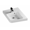 RAVAK Umývadlo Be Happy II rohové, pravé, s otvorom pre batériu, biela, XJAP1100001