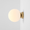 Aldex BALL BRASS | Nástenná lampa v brúsenej mosadznej povrchovej úprave Veľkosť: M