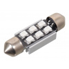 Žiarovka 6 SMD LED 12V suf. SV8.5 38mm s rezistorom CAN-BUS modrá