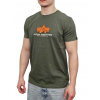 Alpha Industries Basic T RUBBER tričko pánske Dark Olive Veľkosť: S, Farba: zelená