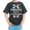 Fajntričko Kids Detské tričko - Pomocníčka pri farbení vajíčok, Farba čierna, Strih/ Variant Detský