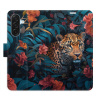 Flip pouzdro iSaprio - Samsung Galaxy A17 / A17 5G - Flower Jaguar 02 s kapsičkami na karty (Flipové knížkové pouzdro, obal, kryt iSaprio s přihrádkami na karty a motivem)