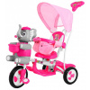 mamido Detská trojkolka slon so zvukovými efektmi ružová