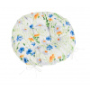 Bellatex Sedák Adéla prošívaný kulatý průměr 40 cm Kvítí Modrá,Žlutá,Bílá
