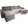 Textilomanie Svetlosivá sedacia súprava do U SMART COSARO 295x140 cm