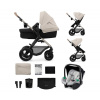 Kinderkraft | KINDERKRAFT - Kombinovaný kočík 3v1 MOOV 2 AIR Moonlight grey + autosedačka | AG0886