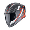 Moto přilba SCORPION EXO-R1 EVO CARBON AIR RUNNER matná černo/červená - Velikost XL