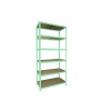 Meets-ecommerce UG Kovový regál 180x100x40, 4-6 políc Farba: Metalická zelená, Počet polic: 6 políc