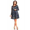 Awama Woman's Dress A246 Navy Blue modrá S Awama 5902360525726