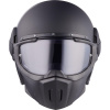 Moto prilba Caberg Ghost na motorovom chopperi (Moto prilba Caberg Ghost na motorovom chopperi)