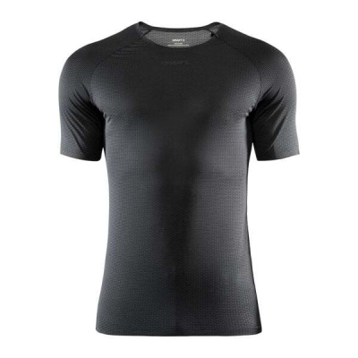 Pánske funkčné tričko CRAFT PRO Dry Nanoweight SS, čierna Veľkosť: 3XL, Farba: Čierna