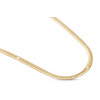 Biju Retiazka z chirurgickej ocele, pozlátená hadovitá retiazka 18k zlatom, dĺžka 60 cm / 3 mm 3001490-1