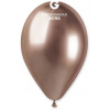 Svet balonku Balónik chrómový ružovo-zlatý 33 cm