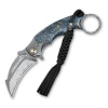 Damaškový zavírací nůž Dellinger Tueur VG-10 Maple, Karambit Style + Sleva 200,- Kč s kódem 