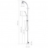 vidaXL Záhradná sprcha 215 cm hliník - 63804-18664