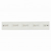Ib Laursen Drevený věšiak s 5 háčikmy White 54 cm