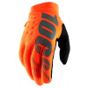 rukavice BRISKER, 100% - USA (fluo oranžová/černá , vel. L) M172-308-L