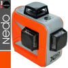 Křížový laser Nedo X-LINER 3D green 3 x 360 - zelený paprsek