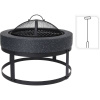 Progarden Ohniště přenosné s grilem umělý beton / kov KO-CM7000260