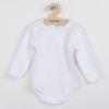 Luxusné bavlnené body dlhý rukáv New Baby - biele Farba: Biela, Veľkosť: 74 (6-9m)