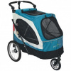 Kočík pre psov PetStro AVENTURA XL - SKYLINE do 45 kg (modro-šedá)