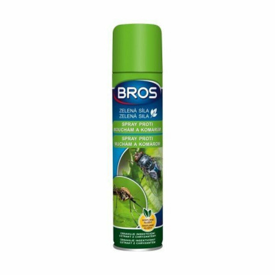 Vega 06298 Bros Zelená sila spray proti muchám a komárom 300 ml