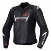 Bunda STELLA FASTER 3, ALPINESTARS (čierna/biela/červená fluo, veľ. 40)
