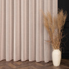 Pastelová ružová záclona PETRA v prirodzenom vzhľade ukončená olovkom Výška: E 249 - 285, Šírka pred nariasením: 210