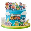 SET na zdobenie torty STUMBLE GUYS 2D 12 kusov figúrky na cukrovú tortu