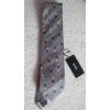 Hugo Boss kravata šéf bavlna biela, modrá, šedá (Silvestrovský svadobný mužský šéf Hugo NOVÝ)