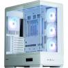 Zalman skříň P50 DS / Middle Tower / 4x120mm ARGB fan / 2x USB 3.0 / USB-C / panoramatická / bílá P50 DS White