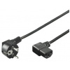 PremiumCord kpsp5-90 napájecí kabel 240V, délka 5m CEE7 pravoúhlý/IEC C13 pravoúhlý