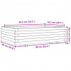 vidaXL Záhradný kvetináč 90x60x26,5 cm impregnovaná borovica - Hnedá - 202269-135952