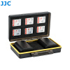 JJC BC-3LPE6 Plastový box na batérie pre Canon LP-E6/E6N x 2 + SD 6 x + čítačka